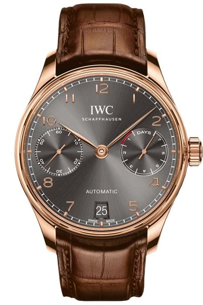 iwc portoghese oro rosso con datario|IWC portugieser series.